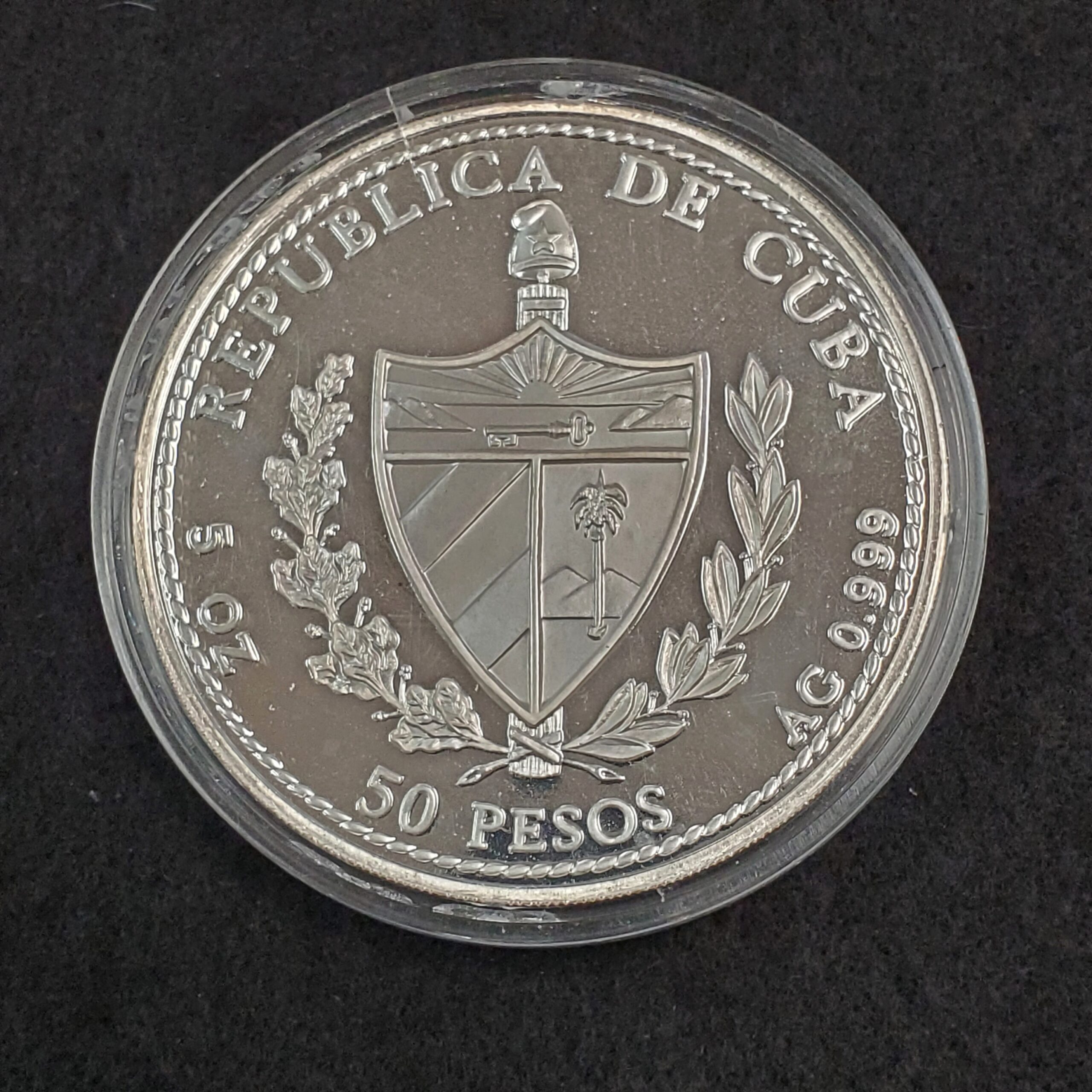 公式 セール⑥キューバ 50PESOS AG0.999 1492 コイン AG0.999 - htii