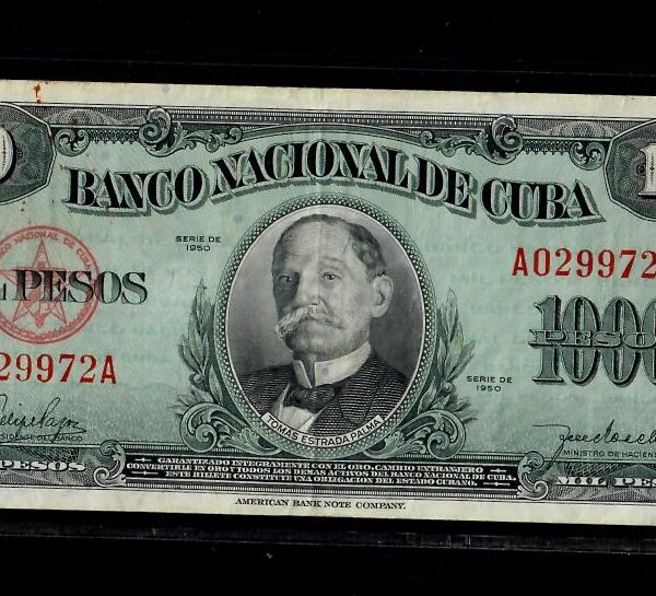 Cuban 1000 Pesos Notes For Sale - COINACOPIA