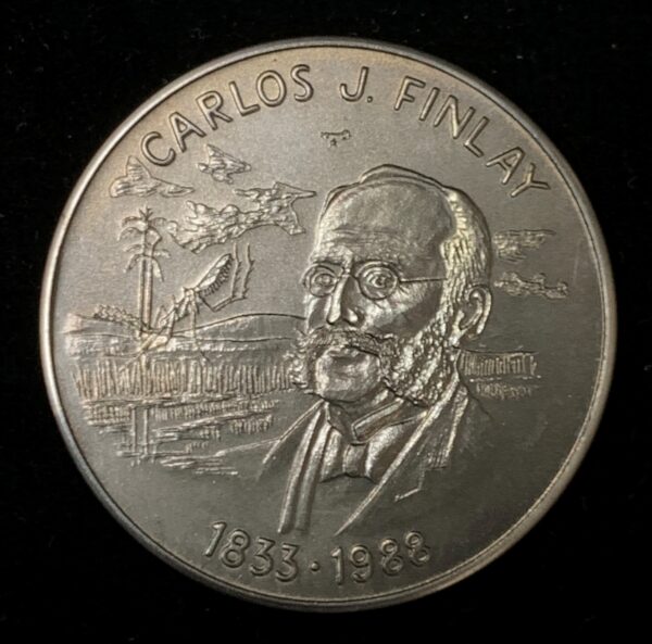 1988 Cuba 1 Peso Carlos J. Finlay KM#282