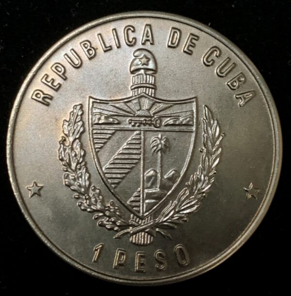 1988 Cuba 1 Peso Carlos J. Finlay KM#282 - Image 2