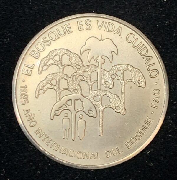 1985 Cuba 1 Peso International Year of the Forest KM#133