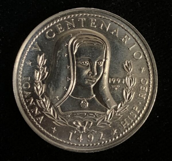 1991 Cuba 1 Peso Queen Joanna KM#366