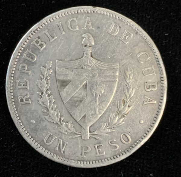 1932 Cuba Star Peso VF - Image 2