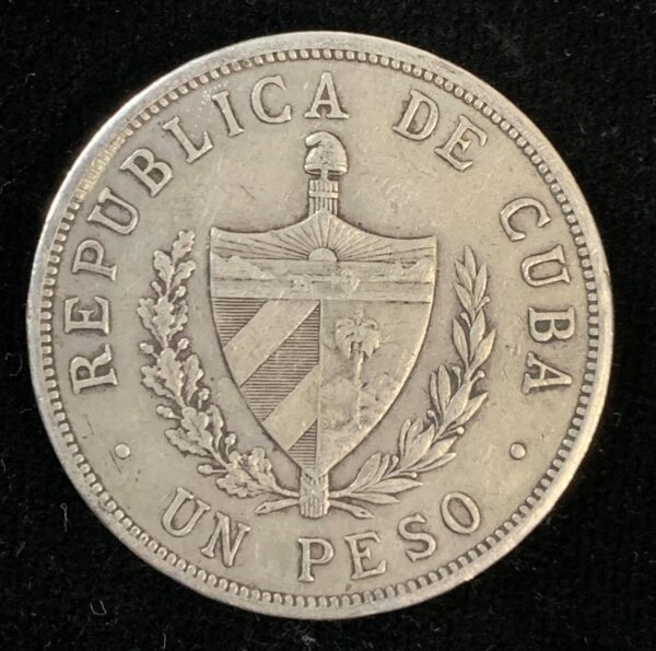 1934 Cuba Star Peso VF - Image 2