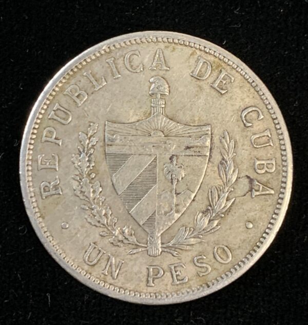 1934 Cuba Star Peso AU Cleaned - Image 2