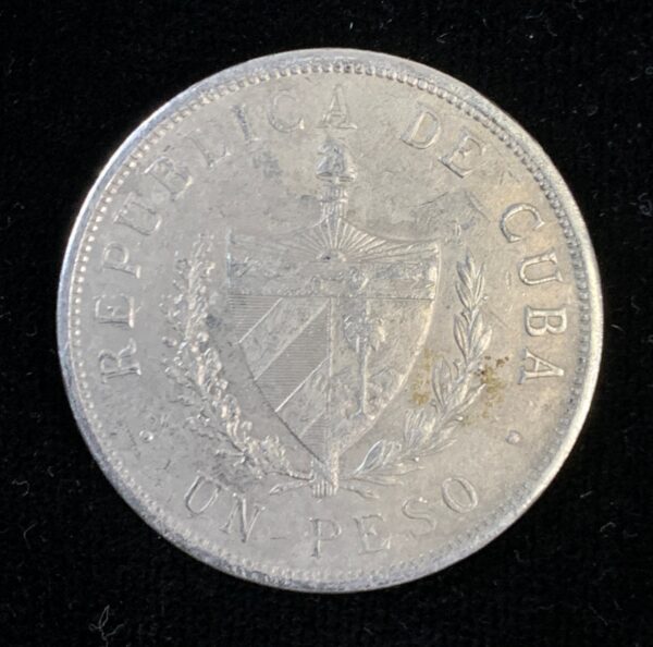 1934 Cuba Star Peso AU - Image 2