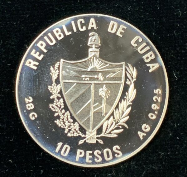 1990/1992 Cuba 10 Pesos Summer Olympics Barcelona-Volleyball KM#344 - Image 2