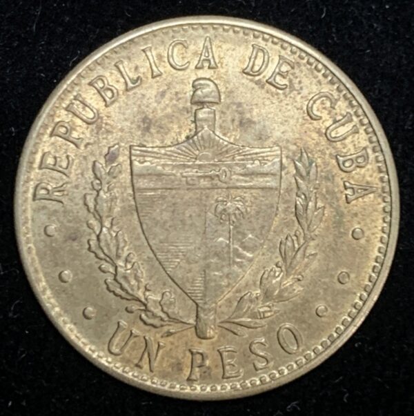 1985 Cuba Star Peso AU+ - Image 2