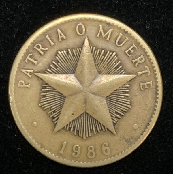 1986 Cuba Peso XF KM#105