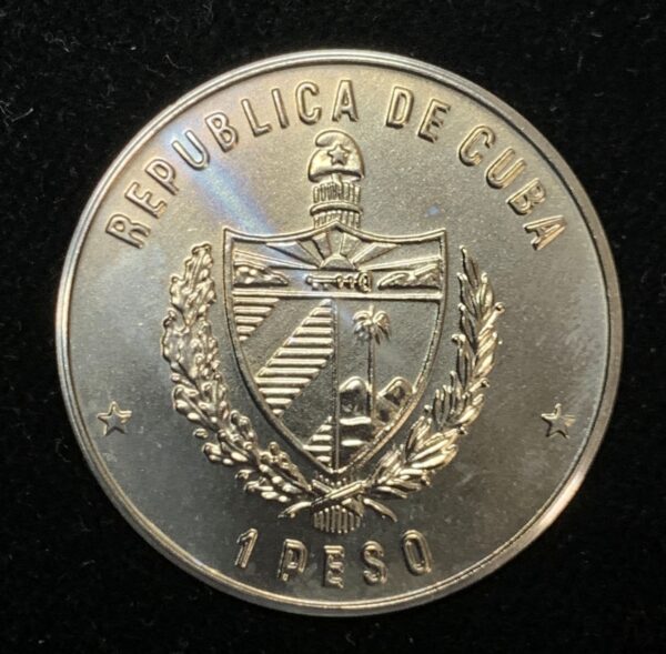 1987 Cuba 1 Peso Basilica of Copper Charity KM#150 - Image 2