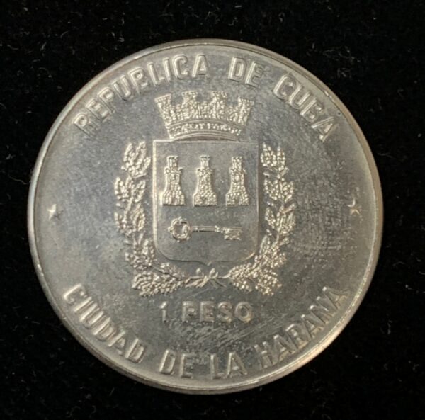 1988 Cuba 1 Peso Soccer World Championship- Italy '90 KM#244 - Image 2