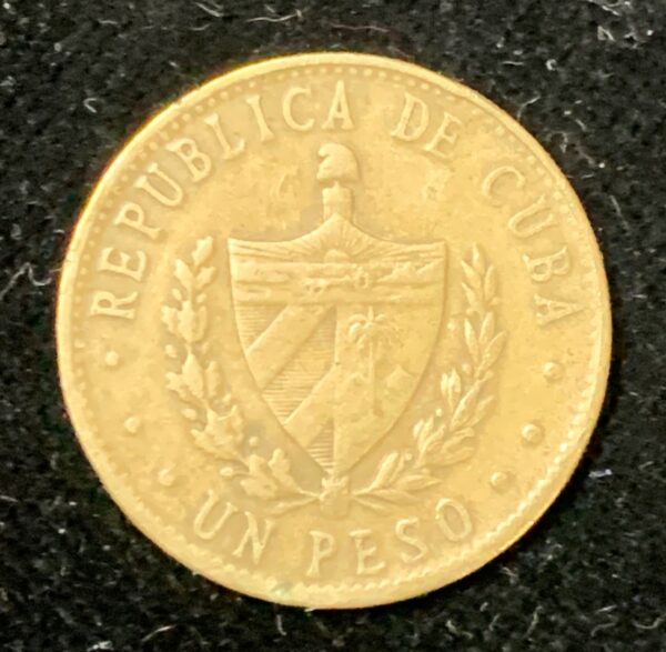 1989 Cuba Star Peso KM#105 - Image 2