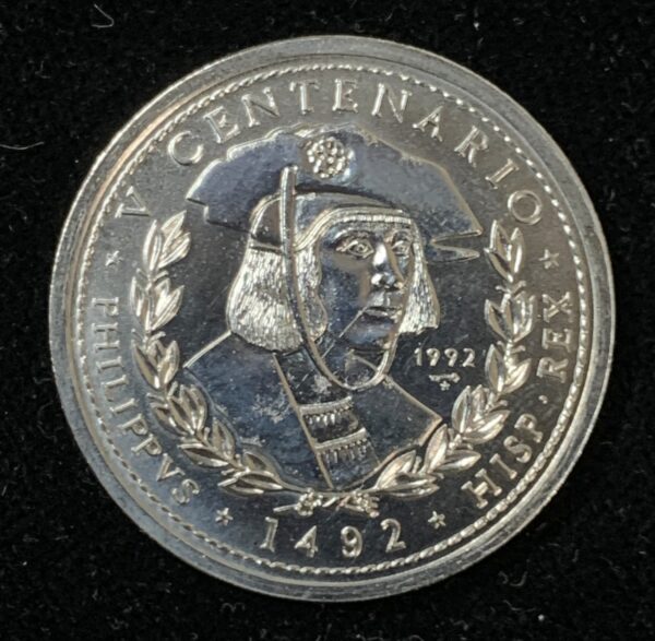 1992 Cuba 1 Peso King Philip of Spain KM#394