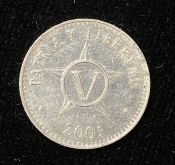 2001 Cuba 5 Centavos AU Net