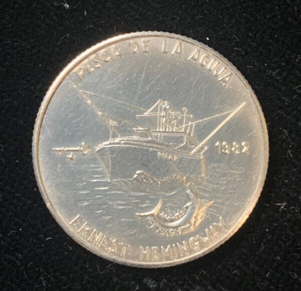 1982 Cuba 5 Peso Marlin Fishing KM#97