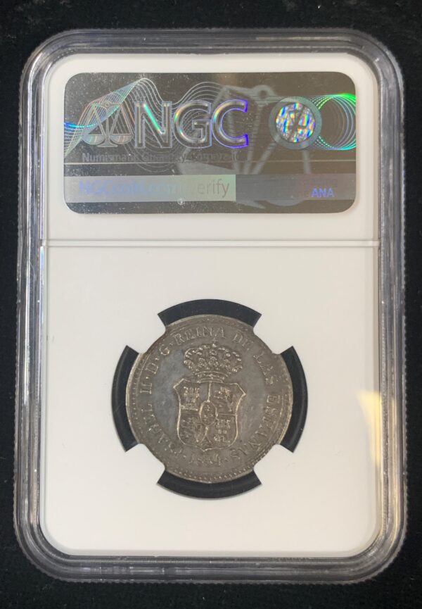 1834 Cuba Herrera-41 Guanabacoa NGC MS61 - Image 2