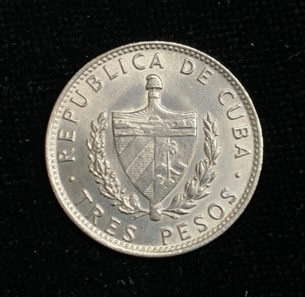 1990 Cuba 3 Pesos Che UNC - Image 2