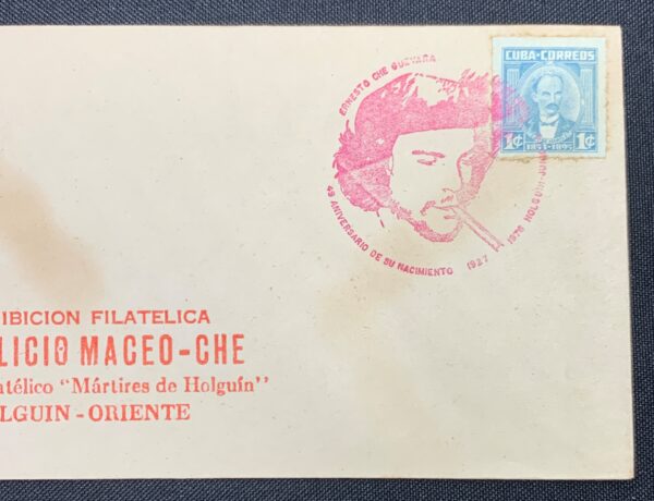 Cuba First Day Cover Philatelic Exhibition Natalicio Maceo-Che - Image 3