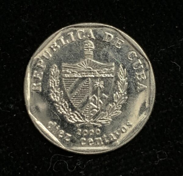 2000 Cuba 10 Centavos CUC UNC KM#576.2 - Image 2