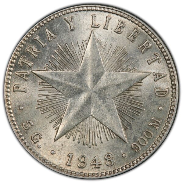 1948 Cuba 20 Centavos - PCGS MS62 - Image 2