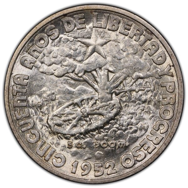 1952 Cuba 20 Centavos - PCGS MS61 - Image 3