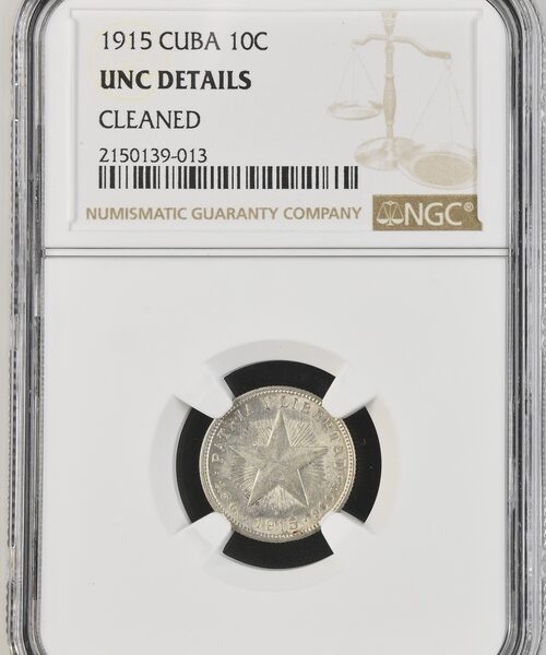 1915 Cuba 10 Centavos - NGC UNC Details