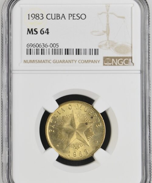 1983 Cuba Peso - NGCC MS64