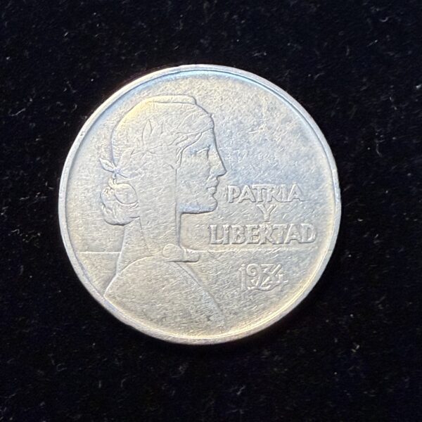 1934 Silver Cuban ABC Peso VF