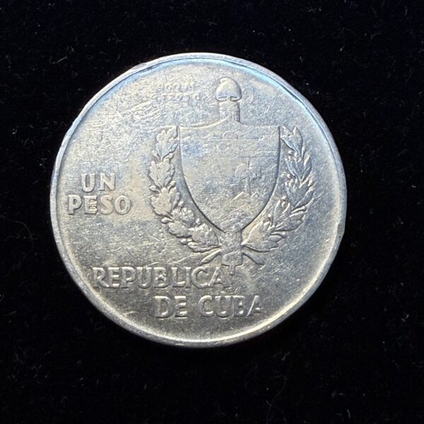 1934 Silver Cuban ABC Peso VF - Image 2