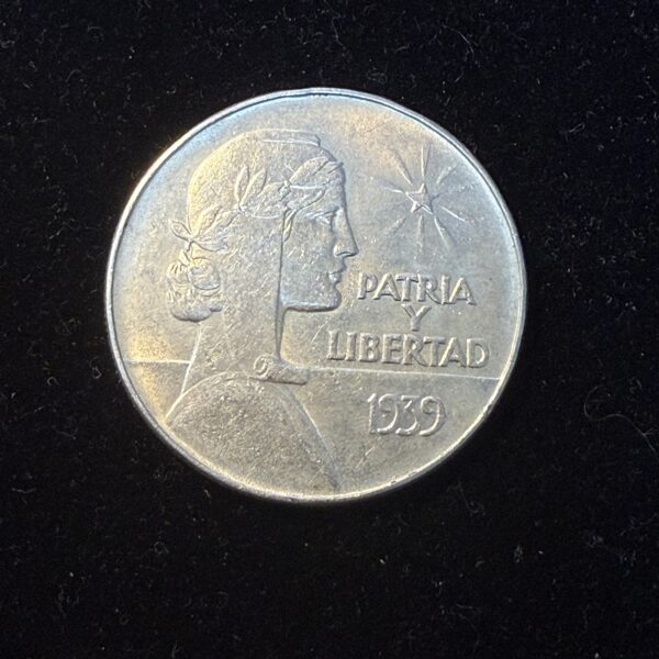 1939 Silver Cuban ABC Peso AU