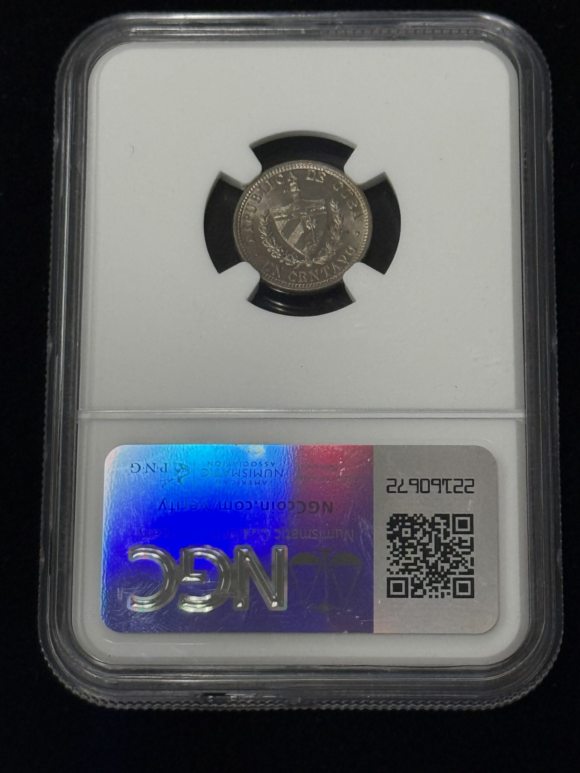 1915 Cuba 1 Centavo NGC MS 63 - Image 2