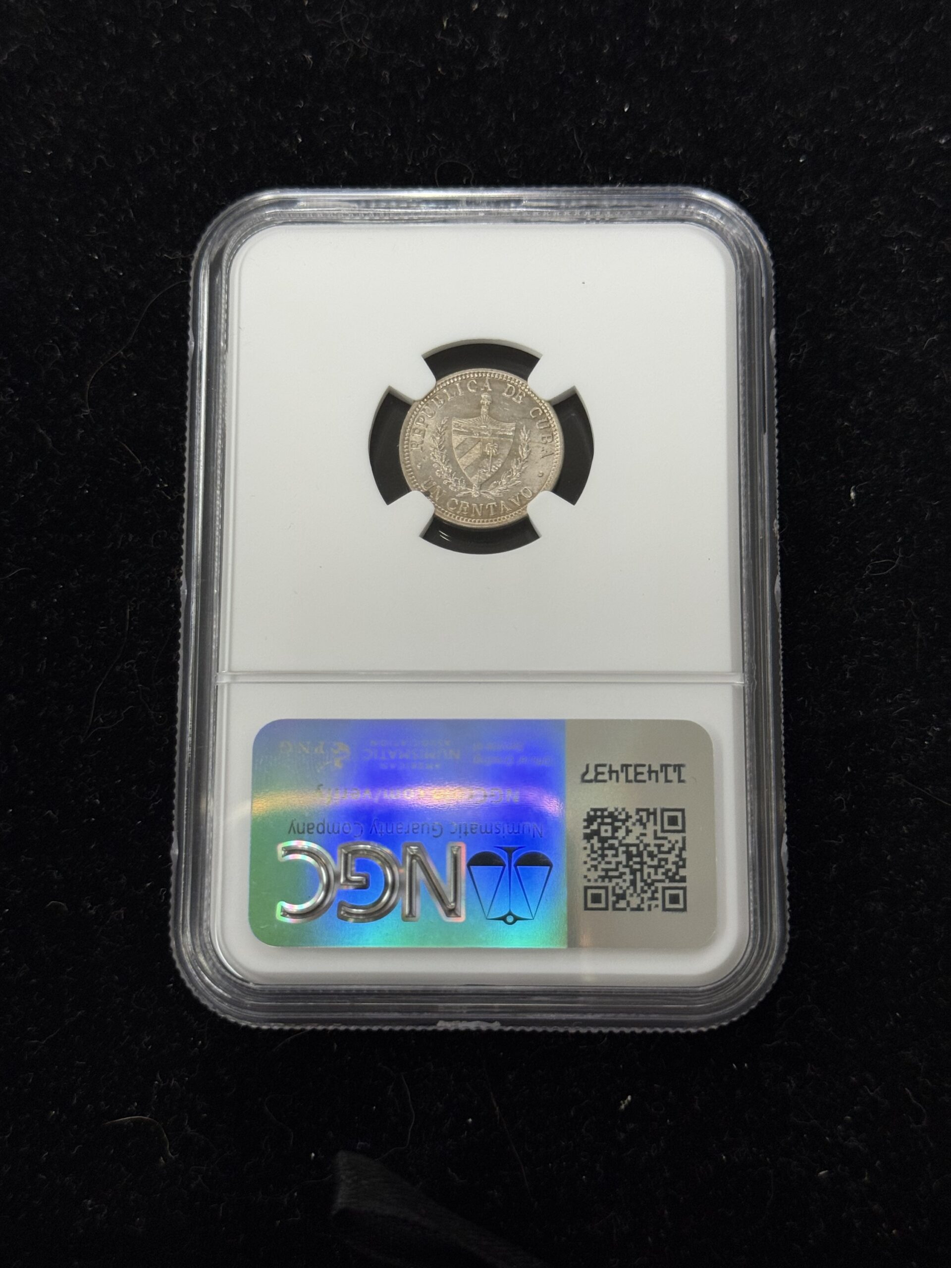 1916 Cuba 1 Centavos NGC MS64 - Image 2