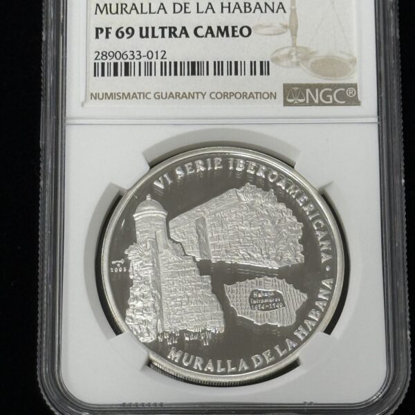 2005 Cuba 10 Pesos Muralla De La Habana NGC PF69 UC