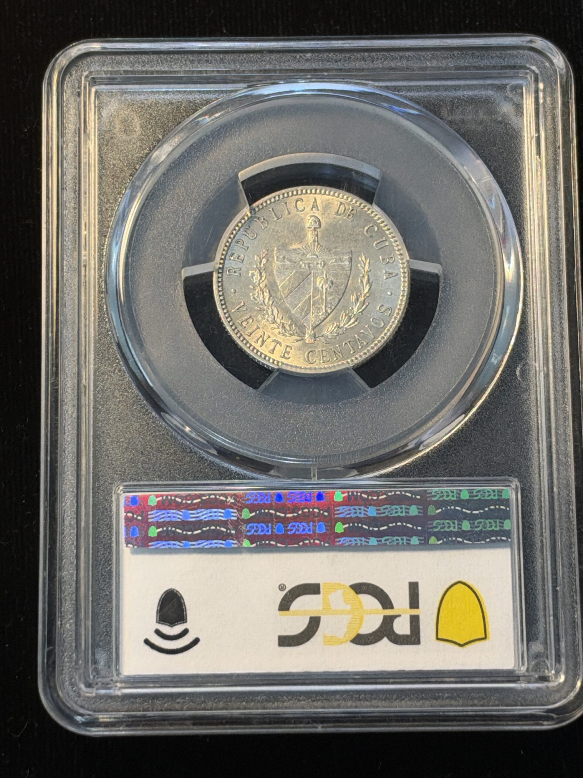 1916 Cuba 20 Centavos MS62 PCGS - Image 2