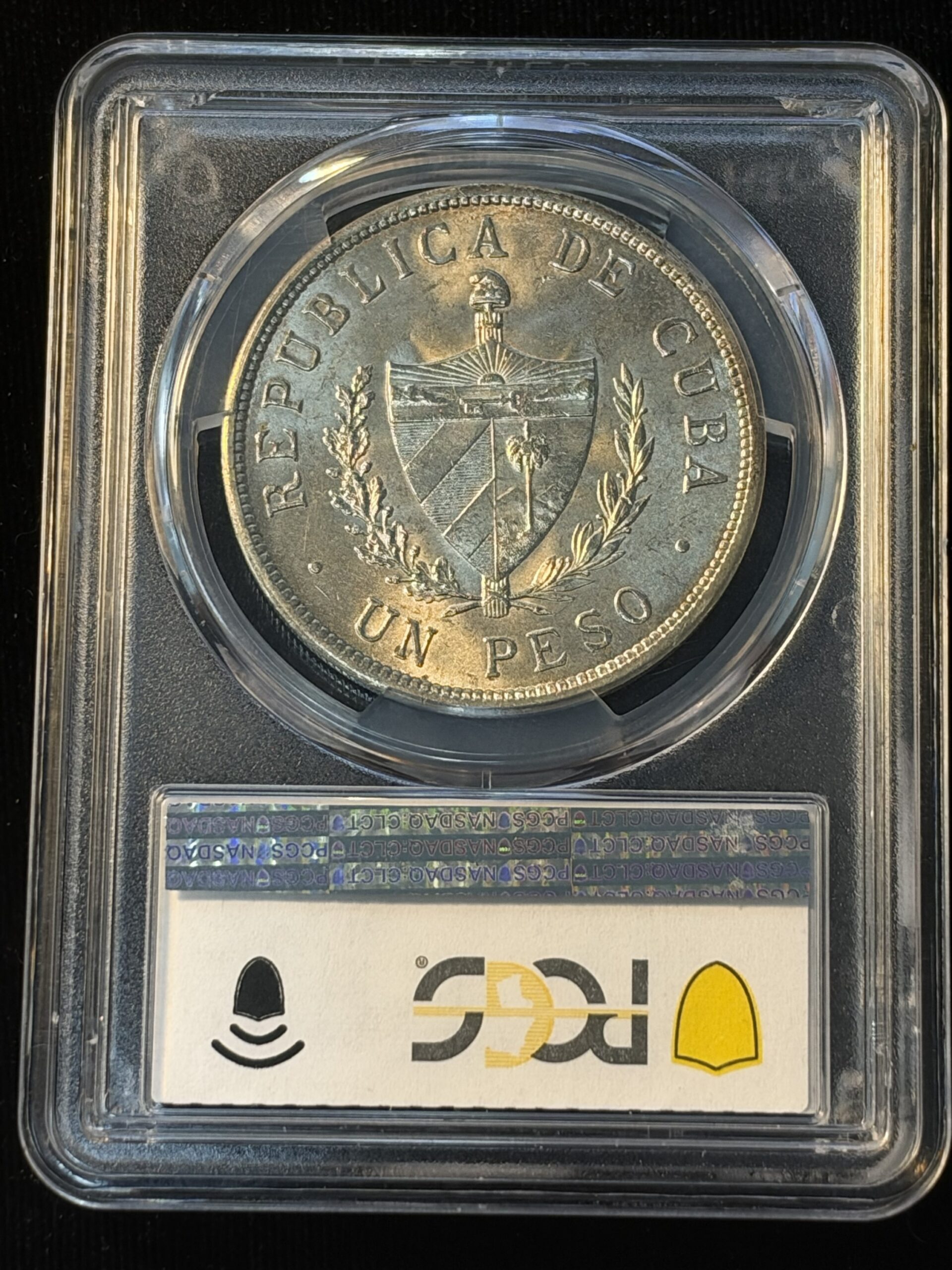 1934 Cuba Star Peso MS64 PCGS - Image 2