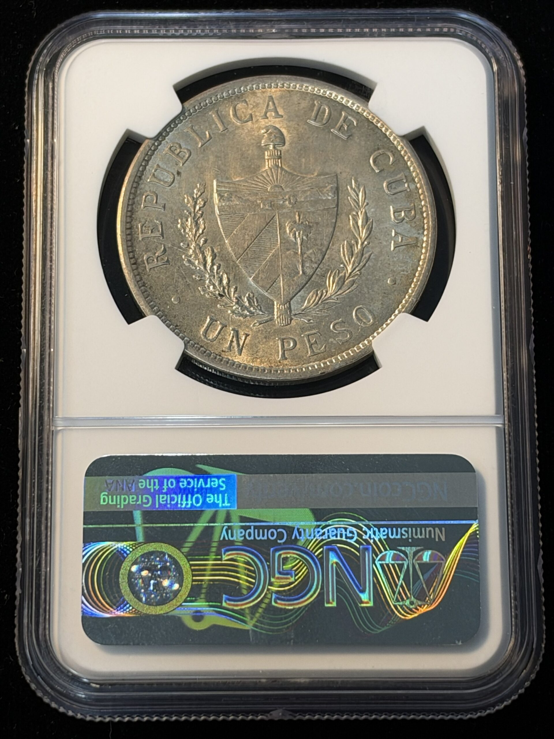 1933 Cuba Peso MS61 NGC - Image 2