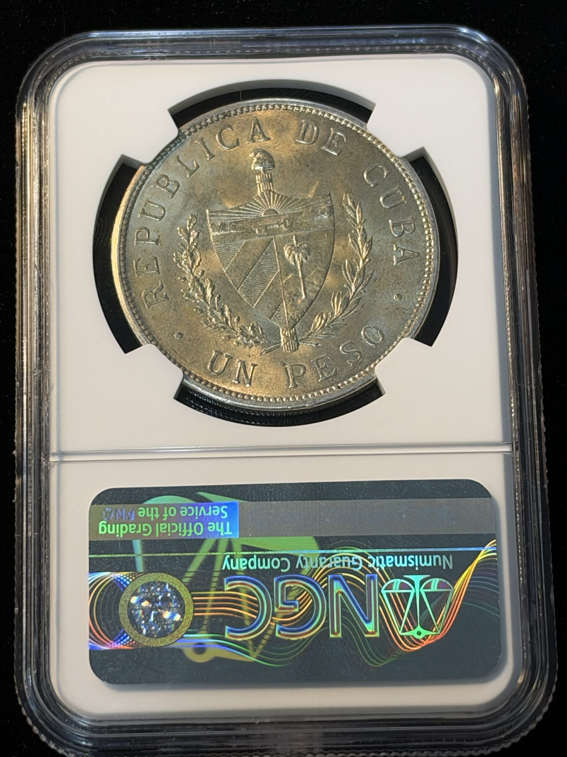 1934 Cuba Peso Star Type MS64 NGC - Image 2