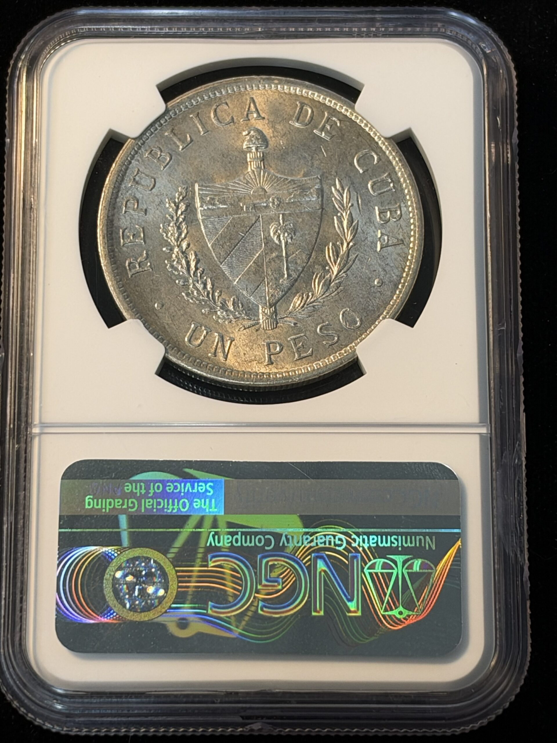 1934 Cuba Peso Star Type MS63 NGC 033 - Image 2