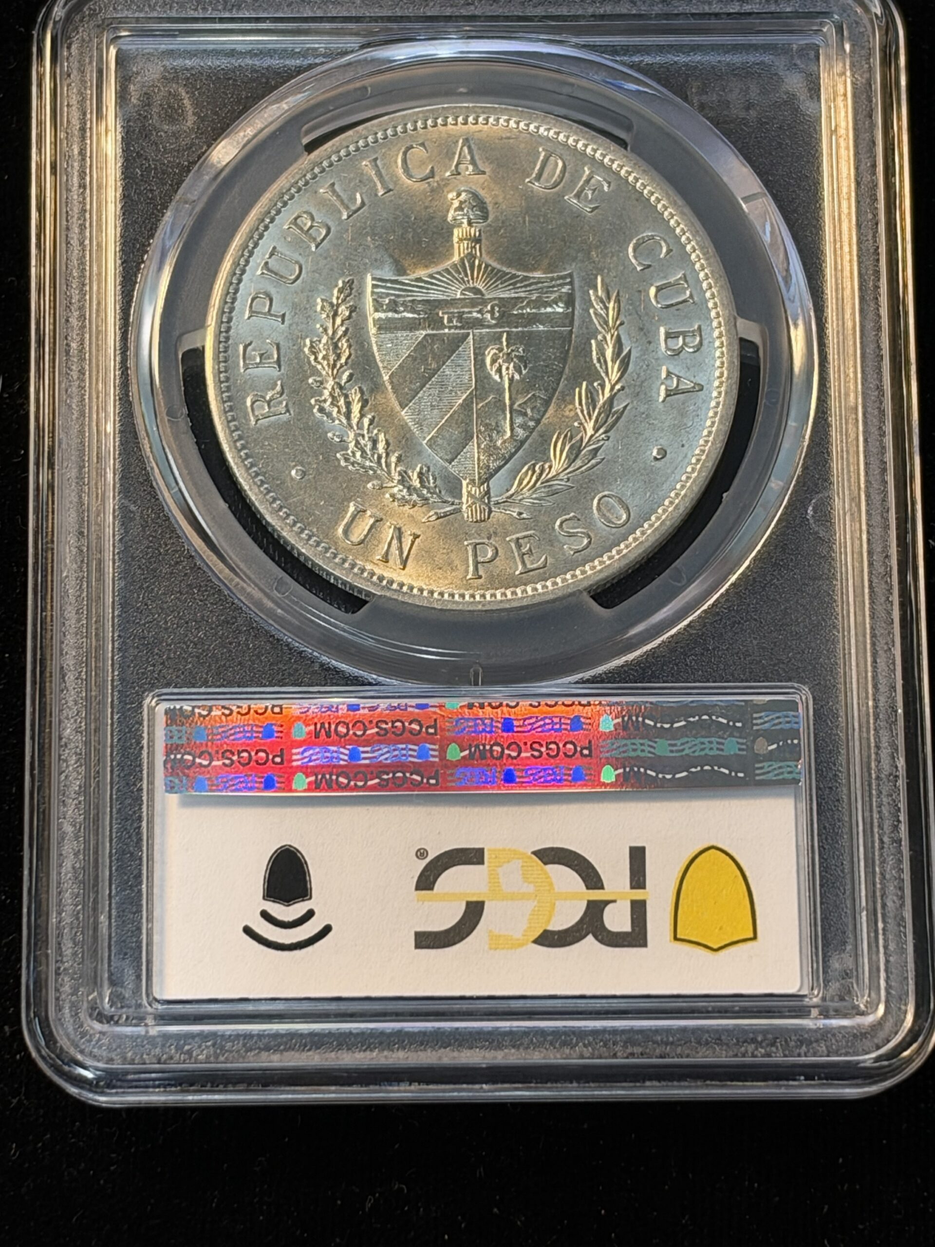 1934 Cuba Star Peso MS62 PCGS - Image 2
